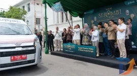 Bank Indonesia (BI) Kantor Perwakilan Provinsi Jawa Timur resmi meluncurkan program Semarak Rupiah Ramadan dan Berkah Idulfitri (Serambi) 2026 di Gedung De Javasche Bank. (foto: Istimewa)