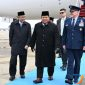 Presiden RI Prabowo Subianto didampingi Menteri ESDM mendarat di Pangkalan Militer Andrews, Washington DC. (Foto: Istimewa/Setkab.go.id)