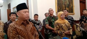 Gubernur Khofifah Terima Kunker Menhub Dudy di Grahadi Surabaya, Jatim Matangkan Kesiapan Angkutan Lebaran 2026