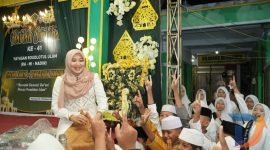Anggota DPD RI Lia Istifhama saat hadir dalam acara Haflatul Imtihan di Yayasan Roudatul Ulum Wirogunan, Kota Pasuruan. (Foto: Istimewa). 