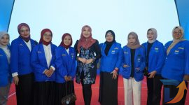 Anggota DPD RI asal Jawa Timur Lia Istifhama saat hadir dalam acara Pelantikan PKC PMII Jawa Timur di Surabaya. (Foto: Istimewa)