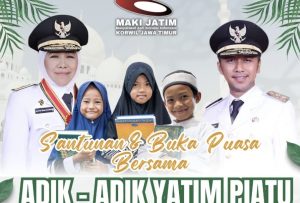 MAKI Jatim Santuni Anak Yatim, Apresiasi Media dan Petugas Kebersihan di Sidoarjo