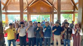 Anggota Komisi E DPRD Jawa Timur Puguh Wiji Pamungkas, dalam acara Ngabuburit dan Ikhtiar Ramadan Menuju Ekonomi Mandiri UMKM Go Digital yang digelar ISMI Malang di Pendopo Kecamatan Karangploso, Kabupaten Malang. (Foto: Istimewa)