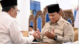 Presiden Prabowo melakukan pembayaran zakat melalui Baznas di Istana Negara Jakarta. (Foto: Istimewa)