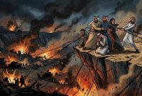 Ilustrasi negara teluk terjebak dalam peran tak diinginkan. (Foto: Gemini)