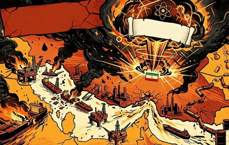 Ilustrasi opsi nuklir ekonomi Iran. (Foto: Gemini)