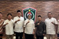 Ketua GP Ansor Lumajang Izzuddin silaturahmi bersama Bupati Indah di Pemkab Lumajang. (Foto: Istimewa)