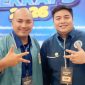 Sub Sektor Seni Musik DPD Gekraf Jawa Timur Andrew Nababan bersama Ketua Umum DPP Gekrafs Kawendra Lukistian. (Foto: Istimewa)