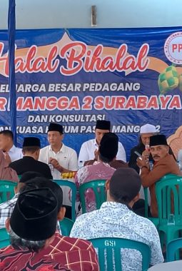 Kolaborasi PPJ dan Kuasa Hukum Bung Taufik & Partners, Halal Bihalal Jadi Ajang Satukan Visi Paguyuban Pasar Jagir