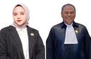 Advokat Muda dan Wakil Ketua PC Tidar Sidoarjo Vitriana Krisna Maharani (kiri) dan Advokat sekaligus Ketua Dewan Pembina Partai Gerindra Sidoarjo Rahmat Muhajirin (kanan). 