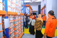 Gubernur Jawa Timur Khofifah Indar Parawansa meresmikan Gedung Gerha Majapahit dan Gedung Olahraga Badan Penanggulangan Bencana Daerah (BPBD) Provinsi Jawa Timur di Kantor BPBD Jatim, Kabupaten Sidoarjo. (Foto: Adpim For Digitaljatim)