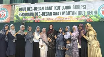 Anggota DPD RI asal Jawa Timur Lia Istifhama menghadiri Reuni Akbar Mafash Fakultas Hukum & Syariah di Sport Centre Universitas Islam Negeri Sunan Ampel Surabaya. (Foto: Istimewa)