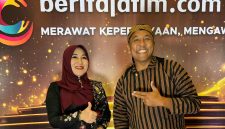 Anggota DPD RI asal Jawa Timur, Lia Istifhama (kiri) bertemu dengan influenzer Pak Purnomo (kanan). (Foto: Istimewa)