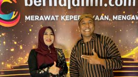 Anggota DPD RI asal Jawa Timur, Lia Istifhama (kiri) bertemu dengan influenzer Pak Purnomo (kanan). (Foto: Istimewa)