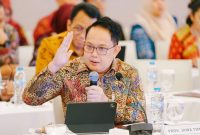 Sekdaprov Adhy yang mewakili Gubernur Jawa Timur Khofifah Indar Parawansa menghadiri Rapat Kerja Gubernur Forum Kerja Sama Daerah Mitra Praja Utama (FKD–MPU) Tahun 2026 di Hotel Tentrem Kota Semarang. (Foto: Adpim For DigitalJatim)