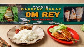 Menu Ikan Bandeng Pakar di Warung Bandeng Bakar Om Rey, Driyorejo kota Baru Gresik.