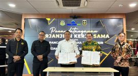 Penandatanganan Kerja Sama PT PWU Jatim dan Kejati Jatim Perkuat Pemulihan Aset.