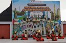 Suasana Taman Bahari Mojopahit di kawasan Jembatan Rejoto, Kecamatan Prajurit Kulon, Kota Mojokerto.