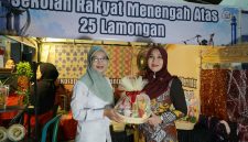 Anggota DPD RI Lia Istifhama saat menghadiri dan memberikan sambutan dalam Edu School and Campus Expo 2026 yang digelar di Jatim Expo Surabaya. (Foto: Istimewa)
