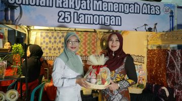 Anggota DPD RI Lia Istifhama saat menghadiri dan memberikan sambutan dalam Edu School and Campus Expo 2026 yang digelar di Jatim Expo Surabaya. (Foto: Istimewa)
