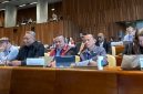 William Yani Wea Delegasi dari KSPSI AGN pada ILC 114 di Jenewa, Swiss menyuarakan kebebasan berserikat dan solidaritas untuk Rohingya. (Foto: kpsi-agn)
