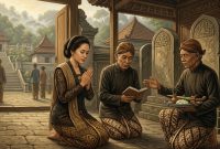 Ilustrasi tradisi malam satu suro. (Foto: Gemini AI)