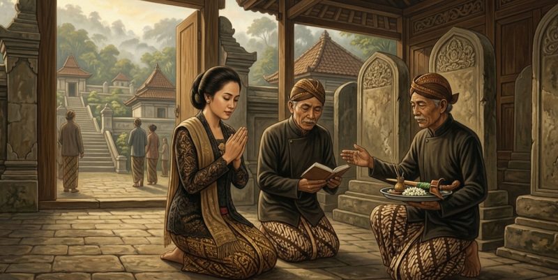 Ilustrasi tradisi malam satu suro. (Foto: Gemini AI)