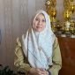 Wakil Ketua DPRD Jatim, Sri Wahyuni ketika mendatangi SMAN 1 Bojonegoro. (foto : Aspri)