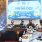 Pokja Wartawan Indrapura menggelar Diskusi Publik bersama Bank Jatim, Bank UMKM Jawa Timur, dan Jamkrida Jatim di DPRD Jawa Timur. (Foto: Istimewa)