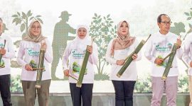 Anggota DPD RI, Ning Lia, turut menghadiri dan menyemarakkan Jambore Perhutanan Sosial Jawa Timur 2026 yang digelar di Alun-Alun Reksogati Madiun. (Foto: Istimewa)