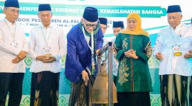 Gubernur Jawa Timur Khofifah Indar Parawansa menghadiri  pembukaan  Musyawarah Nasional (Munas) Alim Ulama - Konferensi Besar (Konbes) Nahdlatul Ulama Tahun 2026 di Pondok Pesantren Al Falah Ploso, Mojo, Kediri.(Foto: Adpim For DigitalJatim)