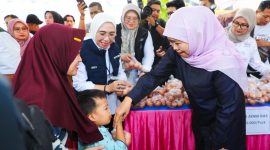 Gubernur Khofifah gelar Pasar Murah ke-81 Tahun 2026 digelar di Desa Bulukandang, Kecamatan Prigen, Kabupaten Pasuruan. (Dok. Adpim For DigitalJatim)