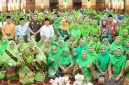 Ketua Umum Dewan Pembina Pimpinan Pusat (PP) Muslimat NU Khofifah Indar Parawansa menghadiri rangkaian Harlah ke-80 PW Muslimat NU  Provinsi Riau yang diselenggarakan  di Menara Dang Merdu Bank Riau Kepri Syariah, Pekanbaru. (dok. Adpim For DigitalJatim)