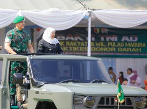 Gubernur Khofifah dan Pangdam V/Brawijaya Buka Karya Bakti TNI AD di Madura, Percepat Pemerataan Pembangunan