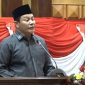 Bupati Sidoarjo Subandi saat sampaikan jawaban atas pandangan fraksi-fraksi di DPRD Sidoarjo. (Dok. Istimewa)