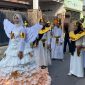 Ratusan warga memadati halaman Masjid Al-Mubarok yang berlokasi di Jalan Riyanto Nomor 17 Kota Mojokerto. (dok. Pribadi)