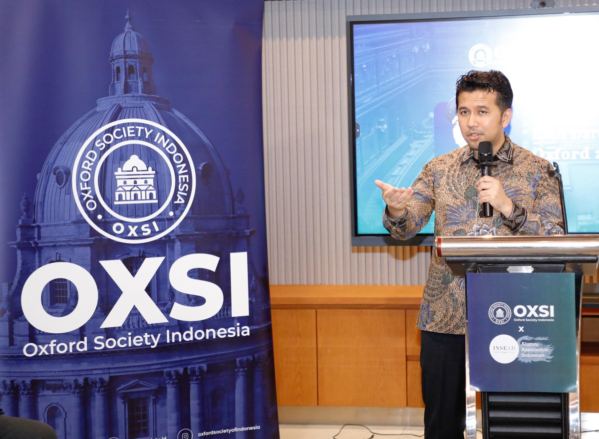Di Forum Oxford-INSEAD, Wagub Emil Ingatkan AI Tak Boleh Hanya Fokus Keuntungan