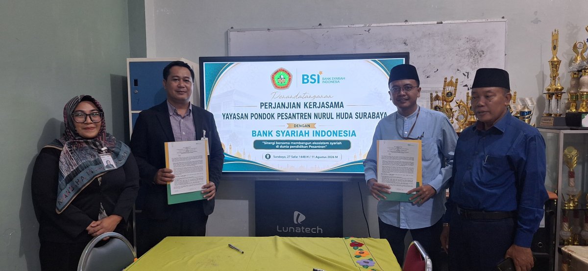 Ponpes Nurul Huda Surabaya Gandeng BSI, Dorong Literasi Keuangan hingga Tabungan Emas