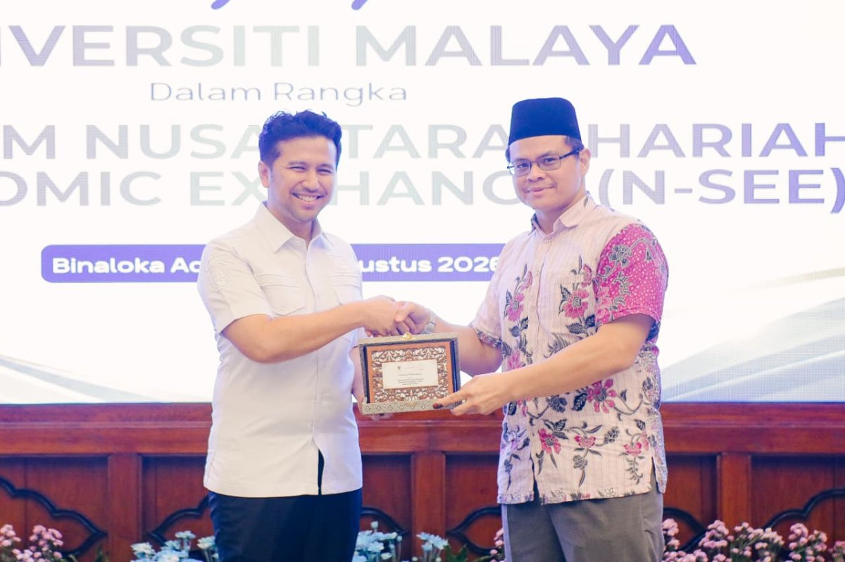 Perkuat Ekonomi Syariah, Wagub Emil Ajak Universiti Malaya Berkolaborasi dengan Kampus dan Pesantren Jatim