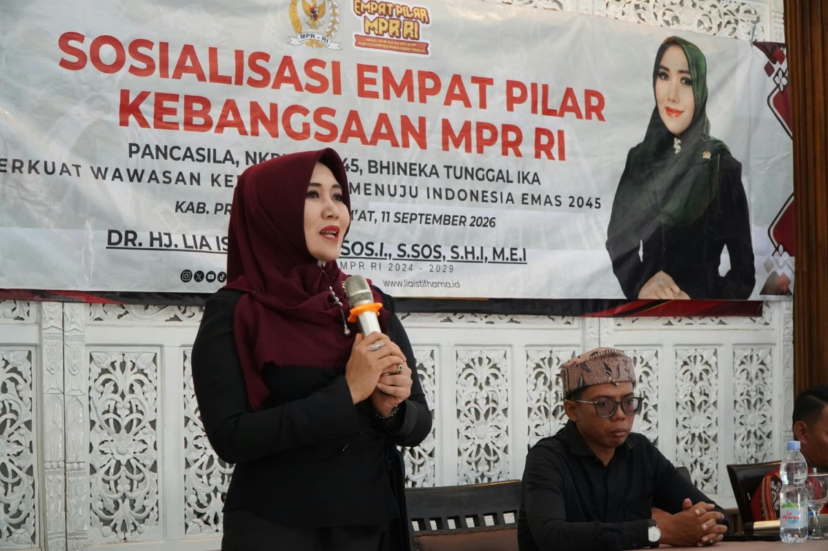 Anggota DPD RI Lia Istifhama menghadiri kegiatan Sosialisasi Empat Pilar Kebangsaan MPR RI di Probolinggo. (Dok. Istimewa)