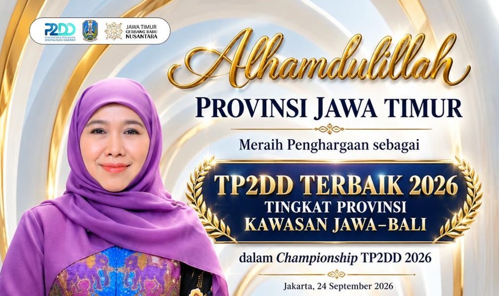 Jatim Terbaik Se-Jawa Bali dalam TP2DD 2026, Gubernur Khofifah Pastikan Digitalisasi Berdampak ke Masyarakat